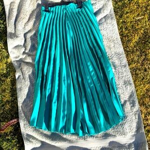 Pleated Satin Skirt. INC Macy’s size small